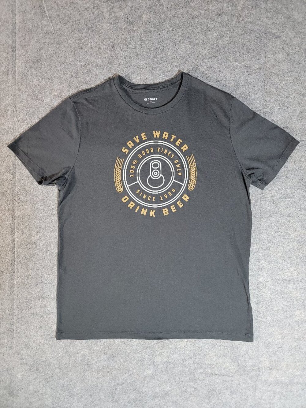 Old Navy "Save Water Drink Beer" Graphic T-Shirt